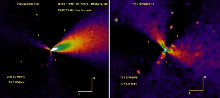 New Hubble Images Reveal Unusual Rotating Jet Anomalies From 3I/ATLAS – Scientists Are Struggling To Explain Its Odd Behavior