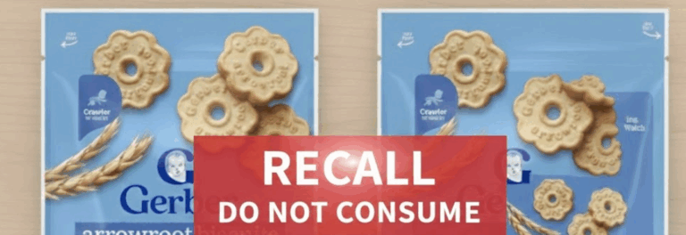 Gerber Recalls Arrowroot Biscuits Over Possible Plastic, Paper Contamination