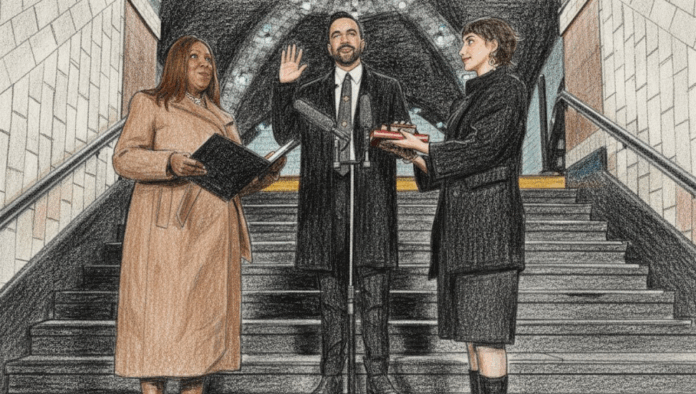Zohran Mamdani Sworn In as New York City’s Mayor During Midnight Ceremony in Historic Subway Station