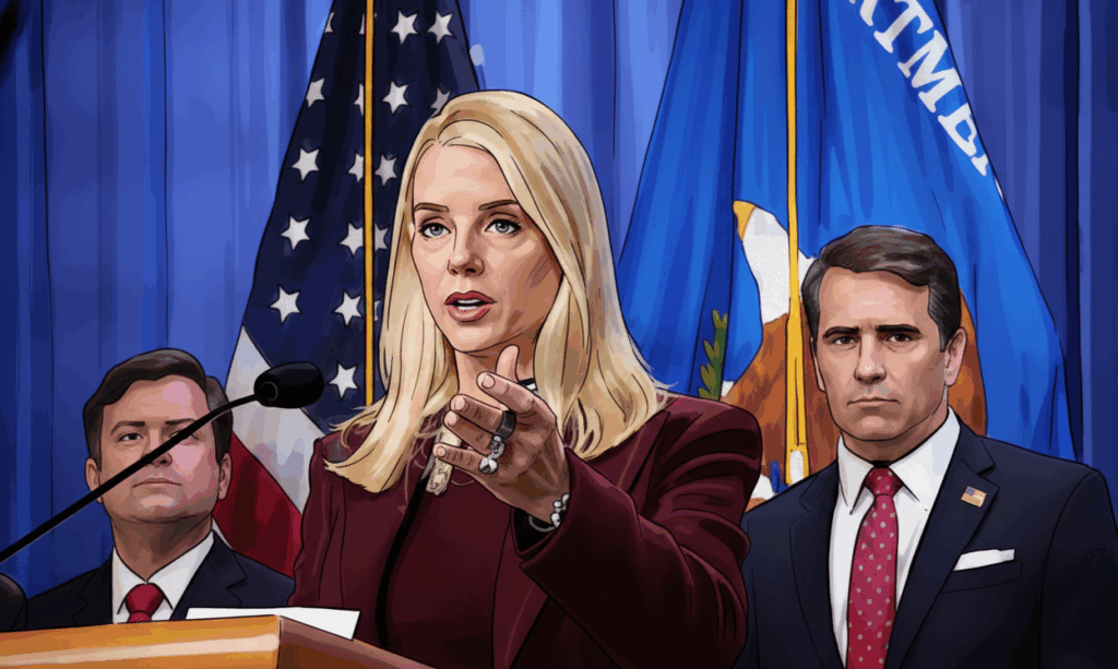 Pam Bondi questioning on Epstein files