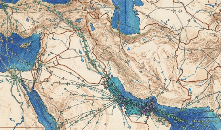 Iran-Israel airspace closures