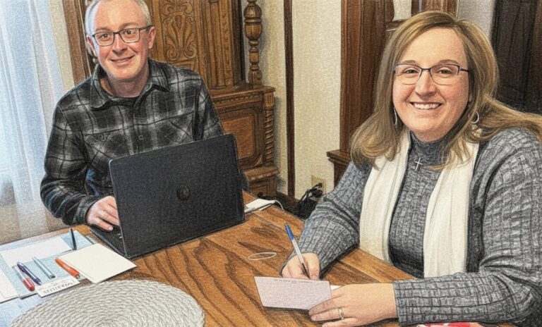 Iowa Couple Runs Separate Campaigns While Sharing the Same Table