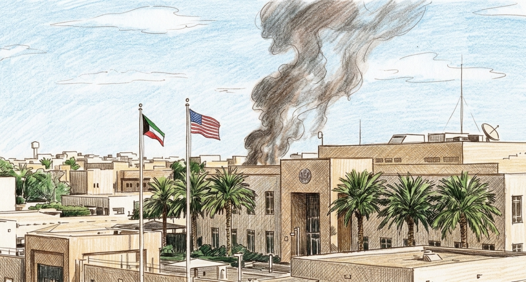 US embassy in Saudi Arabia struck