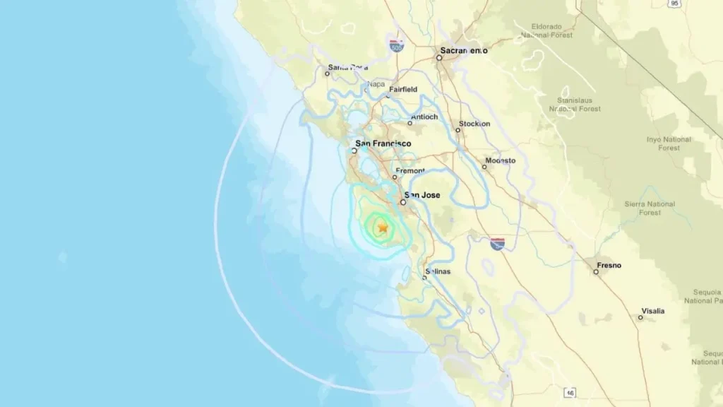4.6 earthquake near Boulder Creek