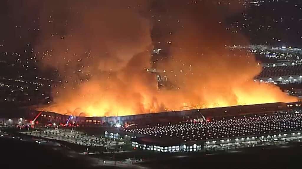 Kimberly-Clark warehouse Fire