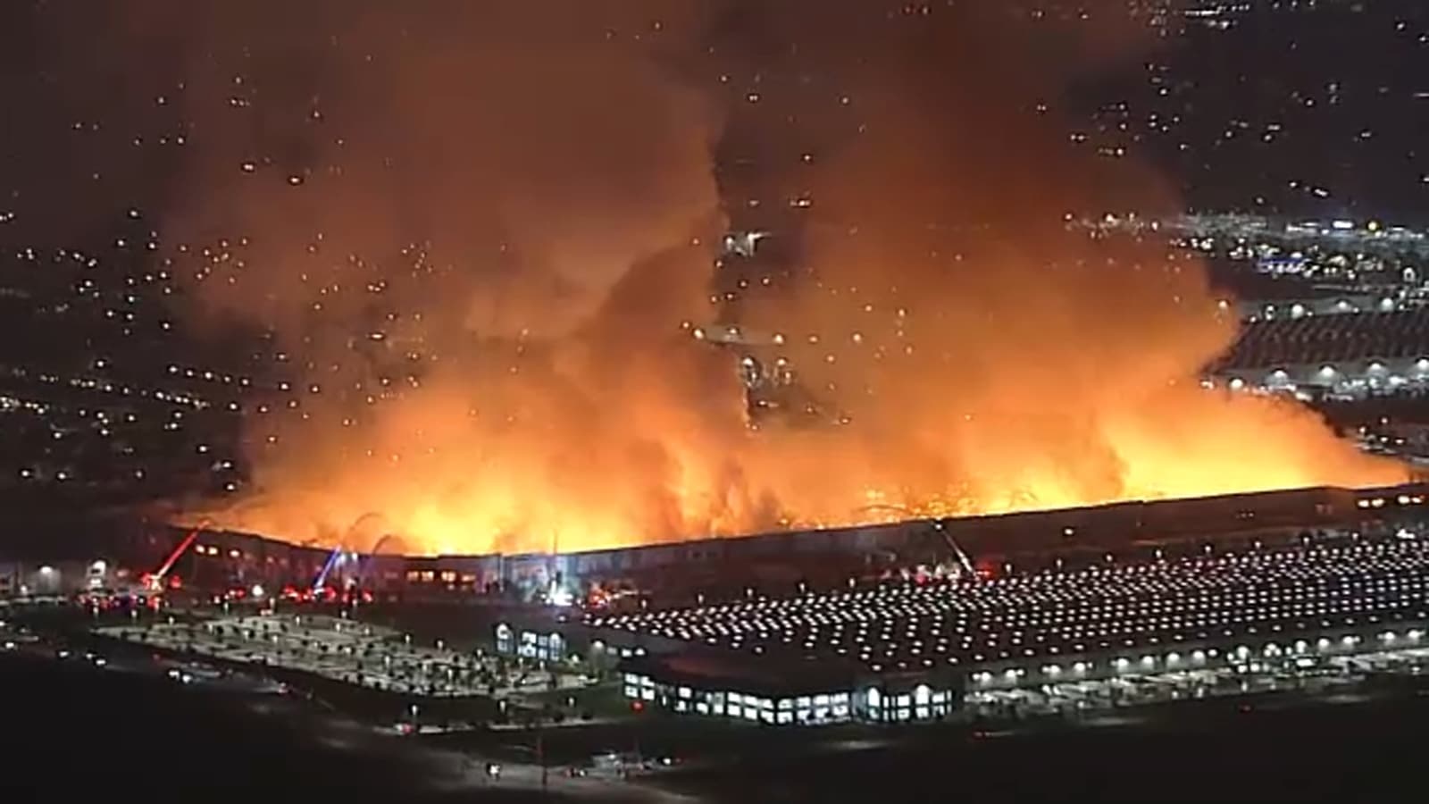 Kimberly-Clark warehouse Fire