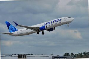 United Airlines plane hits drone