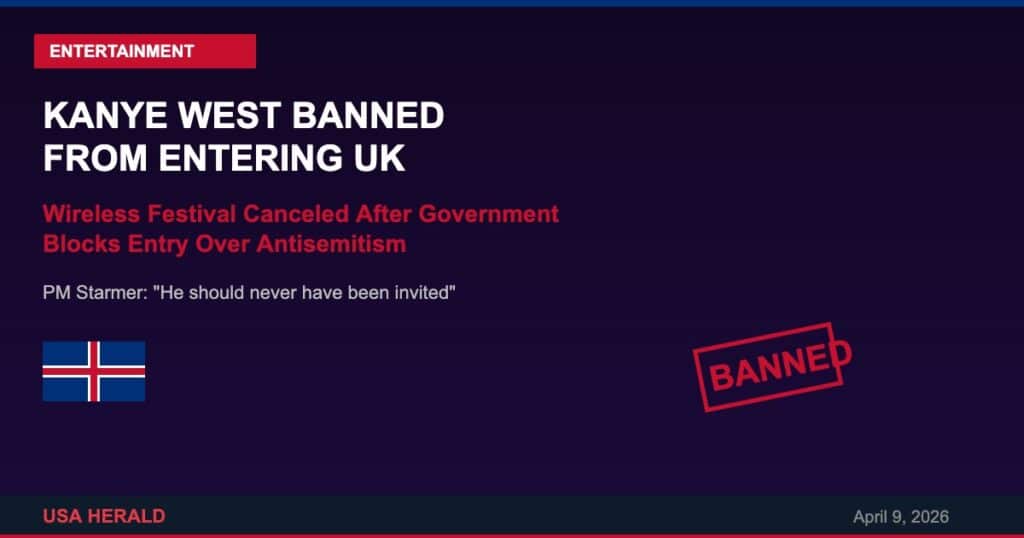 Kanye West Banned From UK Wireless Festival Canceled