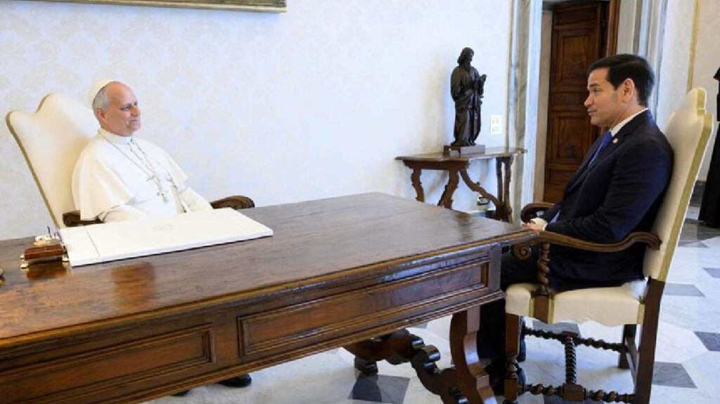 Marco Rubio meets Pope Leo XIV