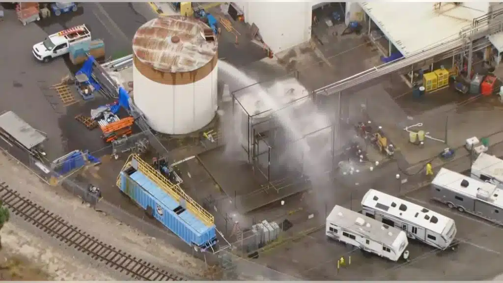 Orange County chemical tank risks explosion