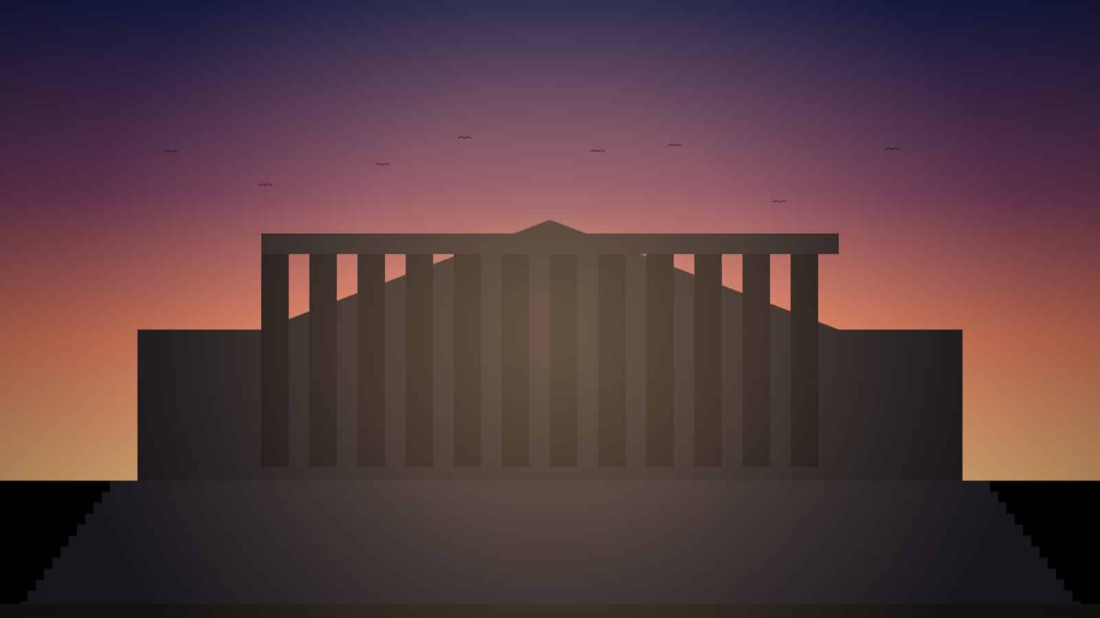 United States Supreme Court building at dawn
