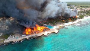 beach resort fire dominican republic