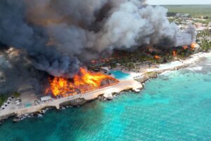 beach resort fire dominican republic