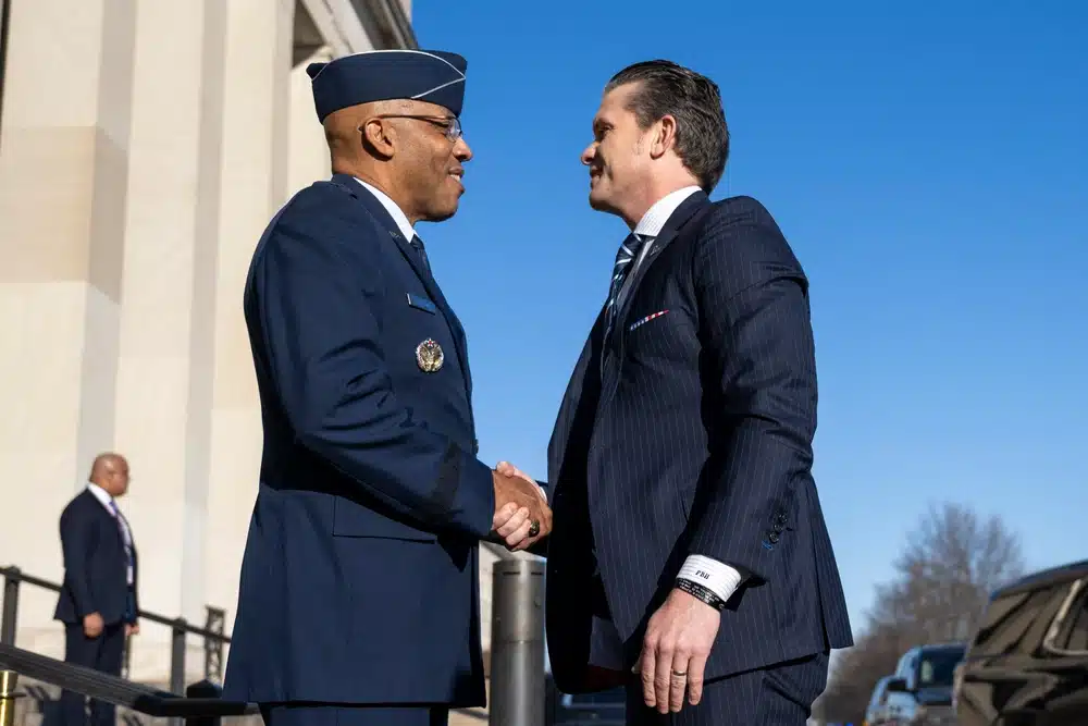 Pete Hegseth arrives at the Pentagon as the Pentagon testosterone plan raises questions about military doping rules.