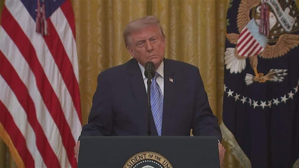 Donald Trump delivers his July 16 address as a Trump address fact check examines his claims about jobs, inflation, taxes and crime.