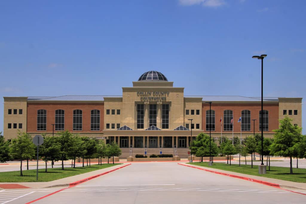 Collin County Courthouse where Karmelo Anthony’s new-trial hearing was held.