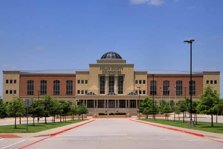 Collin County Courthouse where Karmelo Anthony’s new-trial hearing was held.