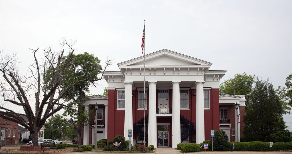 Historic Wilcox County Courthouse in Camden, Alabama