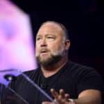 Alex Jones speaks at The People’s Convention in Detroit in June 2024.