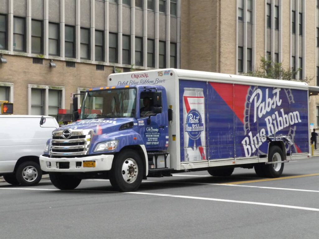 pabst blue ribbon truck stolen