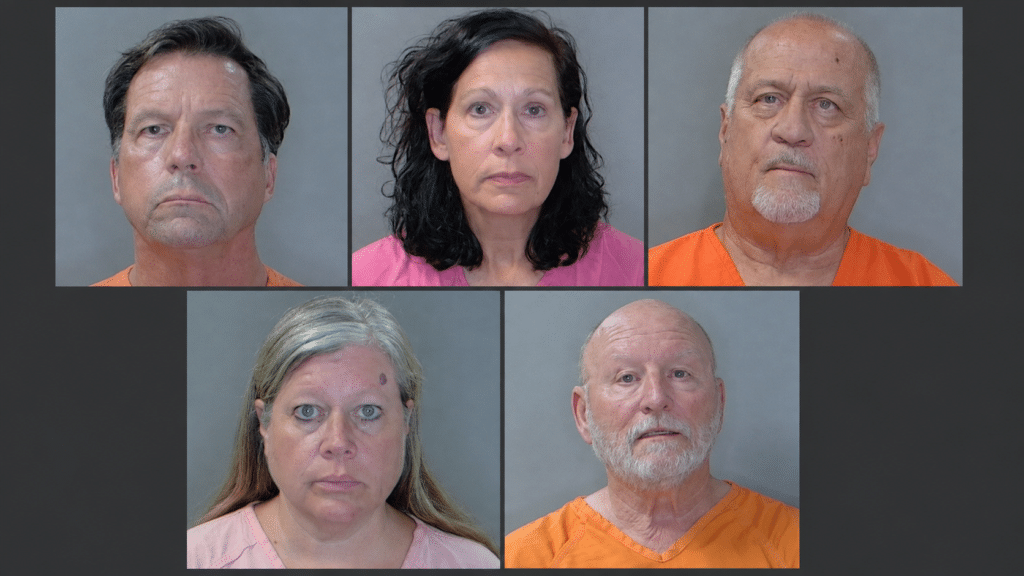 Five people arrested in the Pawleys Island Community Church investigation.