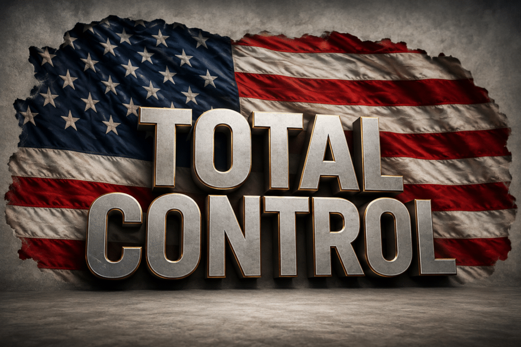“Total Control” graphic about Trump’s claim regarding the Strait of Hormuz