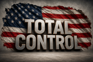 “Total Control” graphic about Trump’s claim regarding the Strait of Hormuz