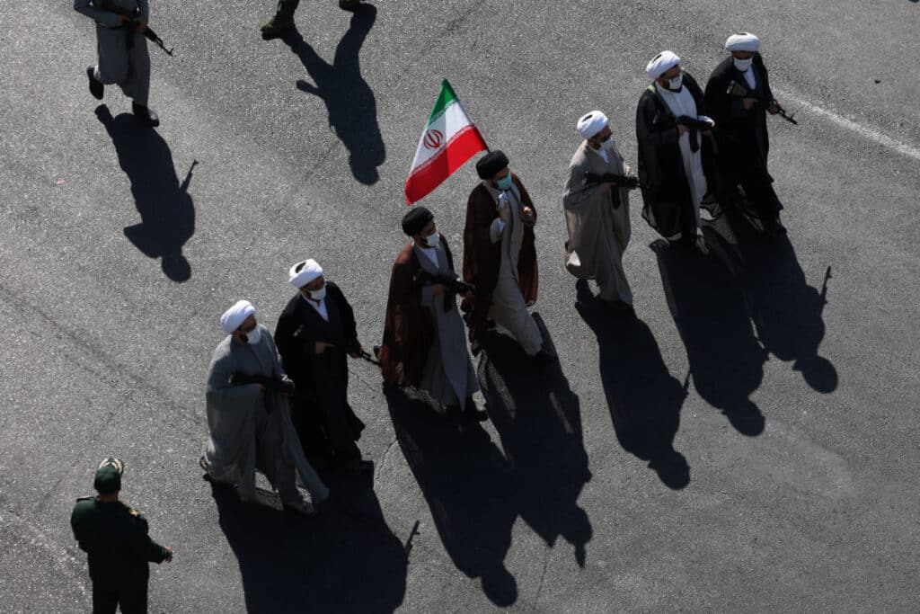 Military march in Tehran