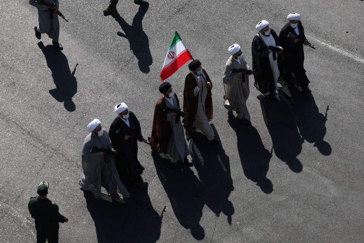 Military march in Tehran