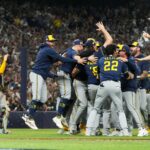 Brewers win World Series: Milwaukee players celebrate their first championship after defeating Tampa Bay in Game 5.