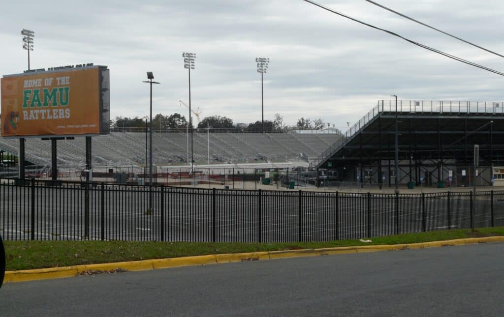 File photo of Bragg Memorial Stadium in Tallahassee, near the site of the October 2026 FAMU shooting.