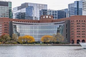 John Joseph Moakley United States Courthouse on Boston’s waterfront.
