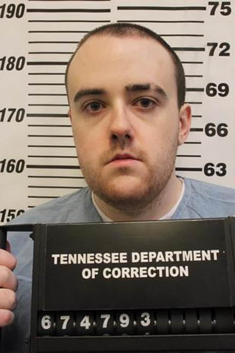 Booking photo of Jacob Allen Morley, the inmate sought in the Tennessee prison escape.