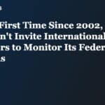 For the First Time Since 2002, the U.S. Won't Invite International Observers to Monitor Its Federal Elections