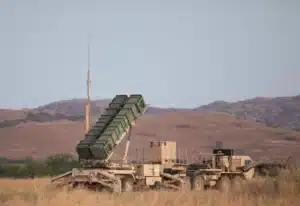 Patriot missile launcher during a U.S. Army training exercise at Fort Sill, Oklahoma.