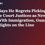 Trump Says He Regrets Picking Supreme Court Justices as New Term Opens With Immigration, Guns and Voting Rights on the Line